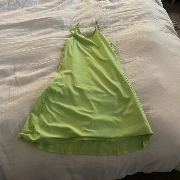 green emerald velvet dress YO-GAYA Women's Tennis Dress – Jungle Green – Built-in Shorts – Racerback  Fit main image 0